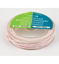   Bőrhatású szál, kerek, 1 mm keresztmetszetű, 5 m hosszú - Rózsaszín