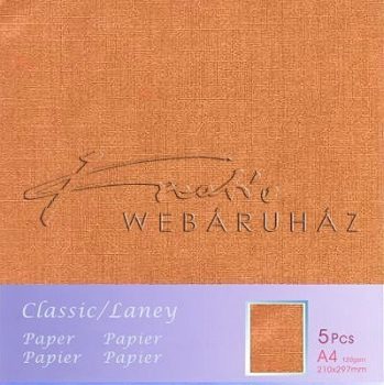 Laney papír - Világos topáz színű, egyoldalas laney papír - 21 x 30 cm, 120 gr, 5 lap/csomag
