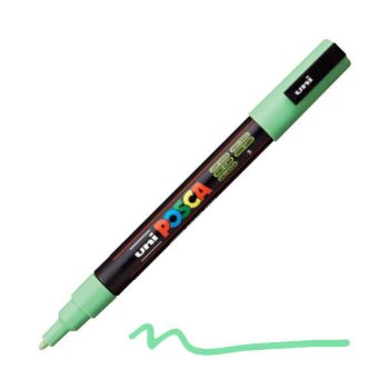 Posca filc, 0,9-1,3 mm, UNI Posca PC-3M - Világoszöld 05 Posca filc, 0,9-1,3 mm, UNI Posca PC-3M - Világoszöld 05