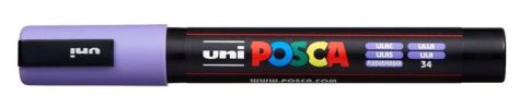 Dekormarker, 1,8-2,5 mm, UNI "Posca PC-5M", halványlila Dekormarker, 1,8-2,5 mm, UNI "Posca PC-5M", halványlila