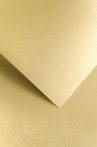   Domborított karton - Finom vonal mintás karton, 250 gr, A4, 1 lap - Arany színű