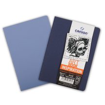   CANSON ArtBooks: "INSPIRATION", vázlatfüzet, finom szemcsés papír, a borítóra rajzolni, vagy festeni is lehet 96g/m2 24 ív, 2 db/szín A6 borító: indigó/levendula