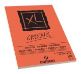  CANSON  "XL" CROQUIS savmentes, csontfehér, skiccpapír-tömb, rövid oldalán ragasztott, mikroperforált   90g/m2 100 ív A3