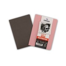   CANSON ArtBooks: ÚJ "INSPIRATION", vázlatfüzet, finom szemcsés papír, a borítóra rajzolni, vagy festeni is lehet 96g/m2 24 ív, 2 db/szín A6 borító: szépia/orchidea