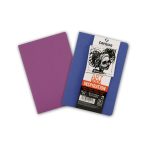   CANSON ArtBooks: ÚJ "INSPIRATION", vázlatfüzet, finom szemcsés papír, a borítóra rajzolni, vagy festeni is lehet 96g/m2 24 ív, 2 db/szín A6 borító: ultramarin/violet