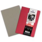   CANSON ArtBooks: ÚJ "INSPIRATION", vázlatfüzet, finom szemcsés papír, a borítóra rajzolni, vagy festeni is lehet 96g/m2 30 ív, 2 db/szín A5 borító: élénk piros/acélszürke