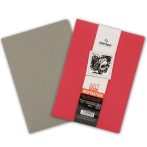   CANSON ArtBooks: ÚJ "INSPIRATION", vázlatfüzet, finom szemcsés papír, a borítóra rajzolni, vagy festeni is lehet 96g/m2 36 ív, 2 db/szín A4 borító: élénk piros/acélszürke