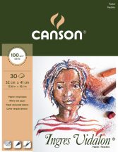   Ingres Vidalon CANSON, savmentes Ingres-papír, tömb kiszerelés 100g/m2 fehér 32 x 41
