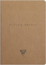   Clairefontaine Flying Spirit fekete vázlatfüzet, elefántcsont rajzpapír, ragasztott, 90 g/m2 120 oldal, 19x25 cm