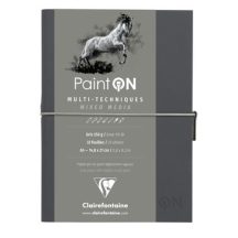   PaintON tömb, varrott, szürke papír, vegyes technikákhoz 250 g/m2 32 lap A5
