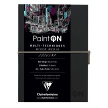 PaintON tömb, varrott, fekete papír, 250 g 32 ív 14,8 x 21 A5