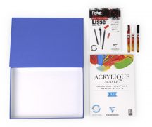 Molotow - Clairefontaine Akril szett - Kék A4 - 360 g/m2 - 33 x 23 cm