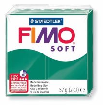   Gyurma, 56 g, égethető, FIMO "Soft", smaragdzöld