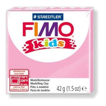 Gyurma, 42 g, égethető, FIMO "Kids", világos ró...