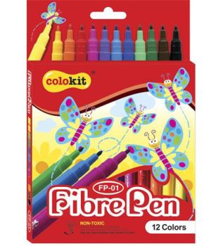 Filctoll készlet, COLOKIT "FibrePen", 12 különb...