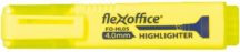 Szövegkiemelő, 1-4 mm, FLEXOFFICE "HL05", sárga