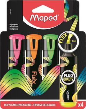 Szövegkiemelő készlet, 1-5 mm, MAPED "Fluo Peps...