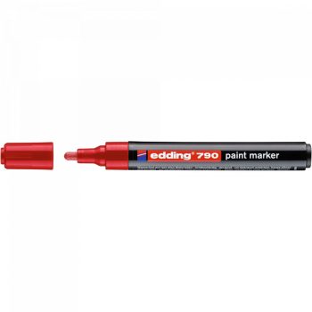 Lakkmarker, 2-3 mm, EDDING "790", piros