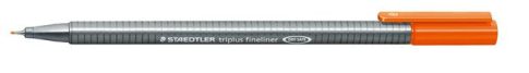 Tűfilc, 0,3 mm, STAEDTLER "Triplus 334", naranc...