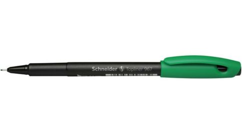 Tűfilc, 0,4 mm, SCHNEIDER "Topliner 967", zöld