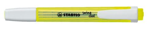 Szövegkiemelő, 1-4 mm, STABILO "Swing Cool", sárga