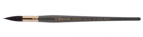 Ecset - Escoda Aquario Gold - Mókusszőr ecset, rövidnyelű, kerek - 12-es 