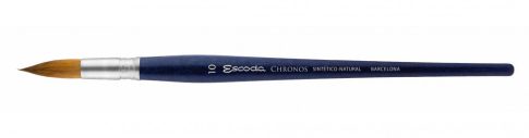 Ecset - Escoda Chronos - szintetikus és természetes szőrű ecset, rövidnyelű, kerek - 10-es 