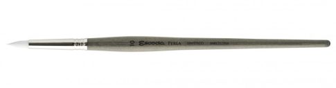 Ecset - Escoda Perla - szintetikus ecset, rövidnyelű, kerek, rövid hegyes - 0-s 