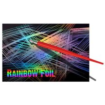   Karcfólia csomag, üres, szivárványos - ESSDEE 10 Rainbow Foil 152x101mm