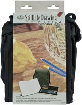   Rajzkészlet - Csendélet rajzolás készlet fém ceruzatartóval és válltáskával