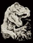 Kreatív hobby - Karckészlet - Tyrannosaurus Rex, 20x25 cm