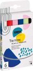 KREUL Triton Akril Marker készlet - Közepes (2-4 mm) 6 db készlet
