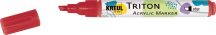   KREUL Triton Akril Filctoll Vágott heggyel (1-4 mm) - Vörös