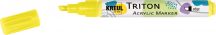   KREUL Triton Akril Filctoll Vágott heggyel (1-4 mm) - Fluoreszkáló sárga