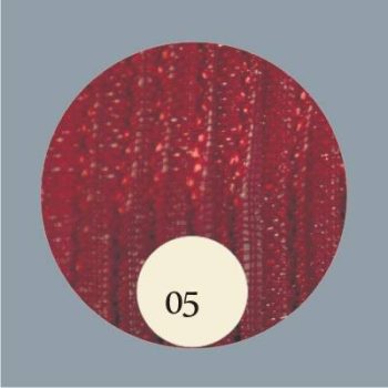 Organza szalag rubin piros - keskeny (3 mm), 12 m hosszú tekercs