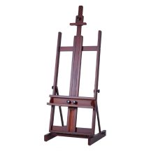   Műtermi festőállvány, nagyméretű, dió - MEEDEN Classic Large H-Frame Studio Easel for Heavy Duty Walnut Color