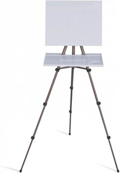 M-ART Ultrakönnyű, tábori festőállvány, gyorsrögzítés, rögzíthető rajztábla, 165 cm