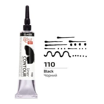 Univerzális Kontúrozó, 20 ml, tubusos - Fekete