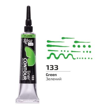 Univerzális Kontúrozó, 20 ml, tubusos - Fluoreszkáló Zöld