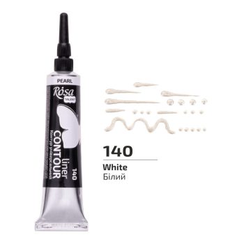 Univerzális Kontúrozó, 20 ml, tubusos - Gyöngy Fehér