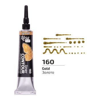 Univerzális Kontúrozó, 20 ml, tubusos - Csillogó Arany Univerzális Kontúrozó, 20 ml, tubusos - Csillogó Arany
