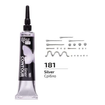 Univerzális Kontúrozó, 20 ml, tubusos - Ezüst