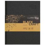 ROSA Studio Keményborítós Vázlatkönyv - Fekete és Kraft vázlatpapírral, A5, 96 lap, 80g - Fekete