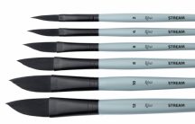 Ecset, Szintetikus szálú, kard alakú ecset - Rósa Stream DAGGER 2-es méret