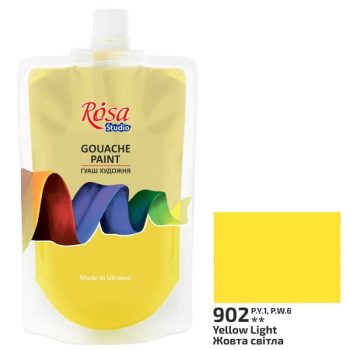 Rósa Gouache Studio színenként - 200 ml Utántöltő - Világos sárga 902