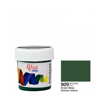 Rósa Gouache Studio színenként - 20 ml tégelyes - Sötétzöld -909 Rósa Gouache Studio színenként - 20 ml tégelyes - Sötétzöld -909