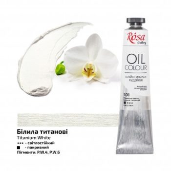 Rósa Gallery Művész Olajfesték, tubusos, 45 ml - Titánfehér