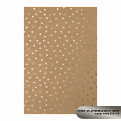 Kraft kartonpapír A4 225gr - Arany cseppek mintás