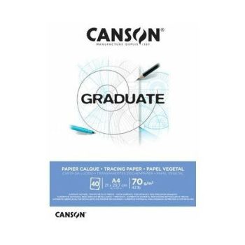 CANSON Graduate Átrajzoló tömb, ragasztott 70gr 40 ív A3