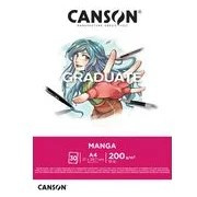 CANSON Graduate Manga tömb, ragasztott 200g/m2 30 ív A4
